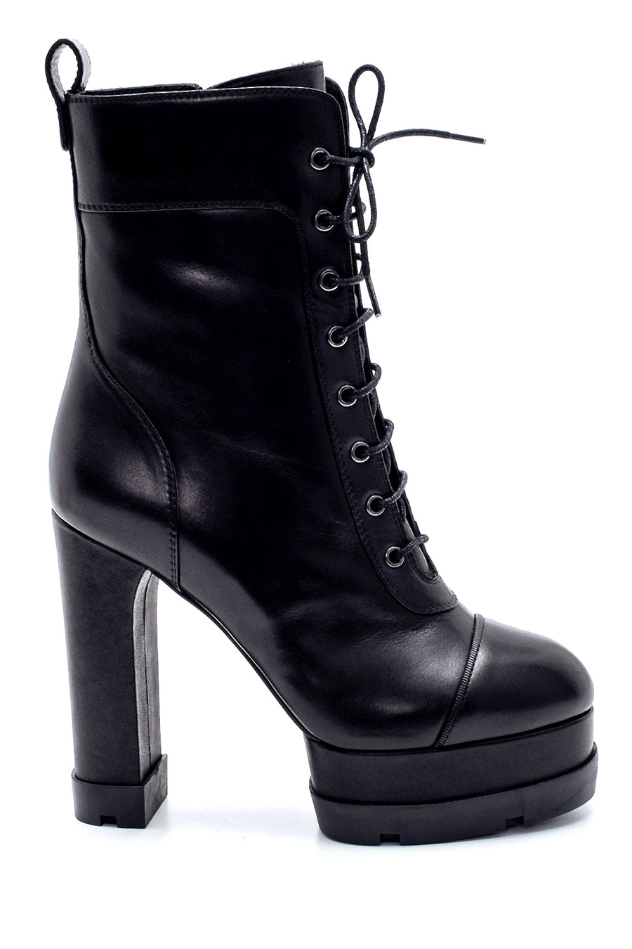 Women's Leather Platform Heeled Boots 20WFD163718 | Derimod