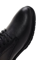 Men's Black Zippered Casual Leather Boots | Derimod