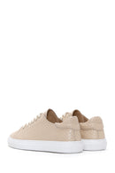 Women's Beige Leather Sneaker | Derimod