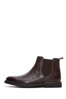 Men's Brown Leather Chelsea Boots | Derimod