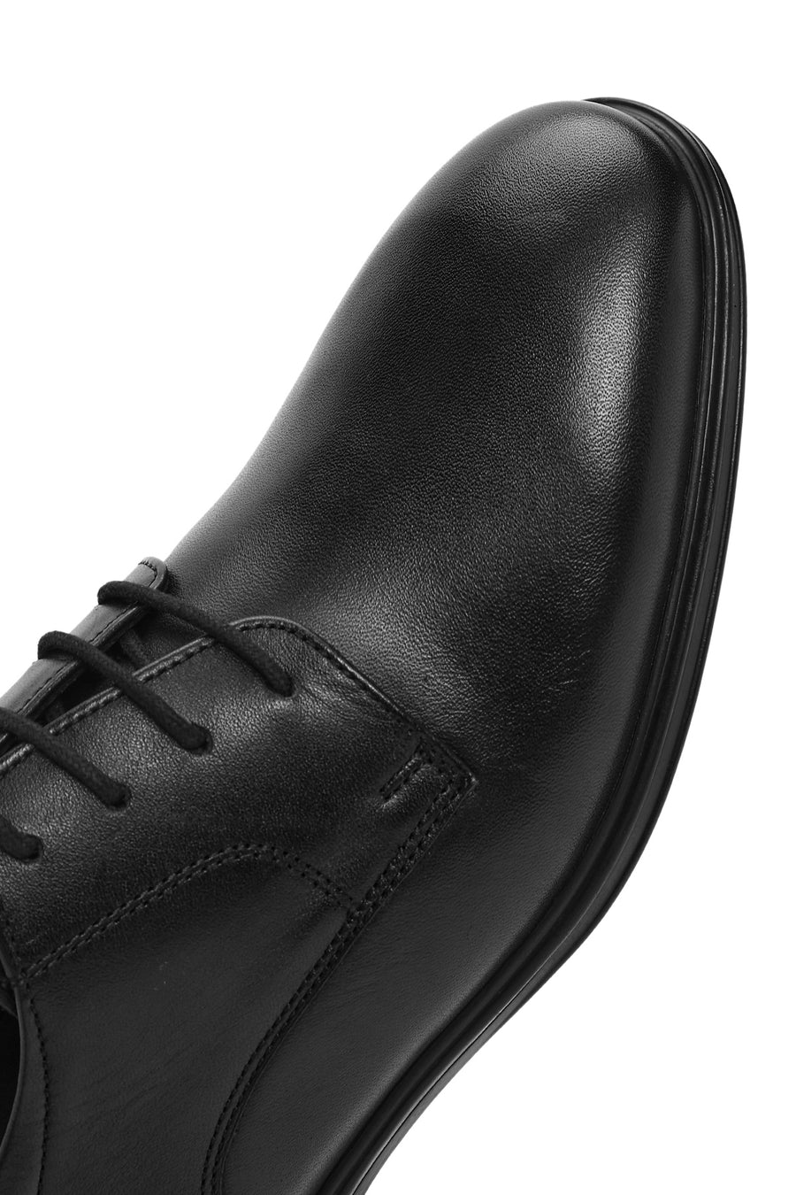Men's Black Lace-Up Comfort Leather Classic Shoes