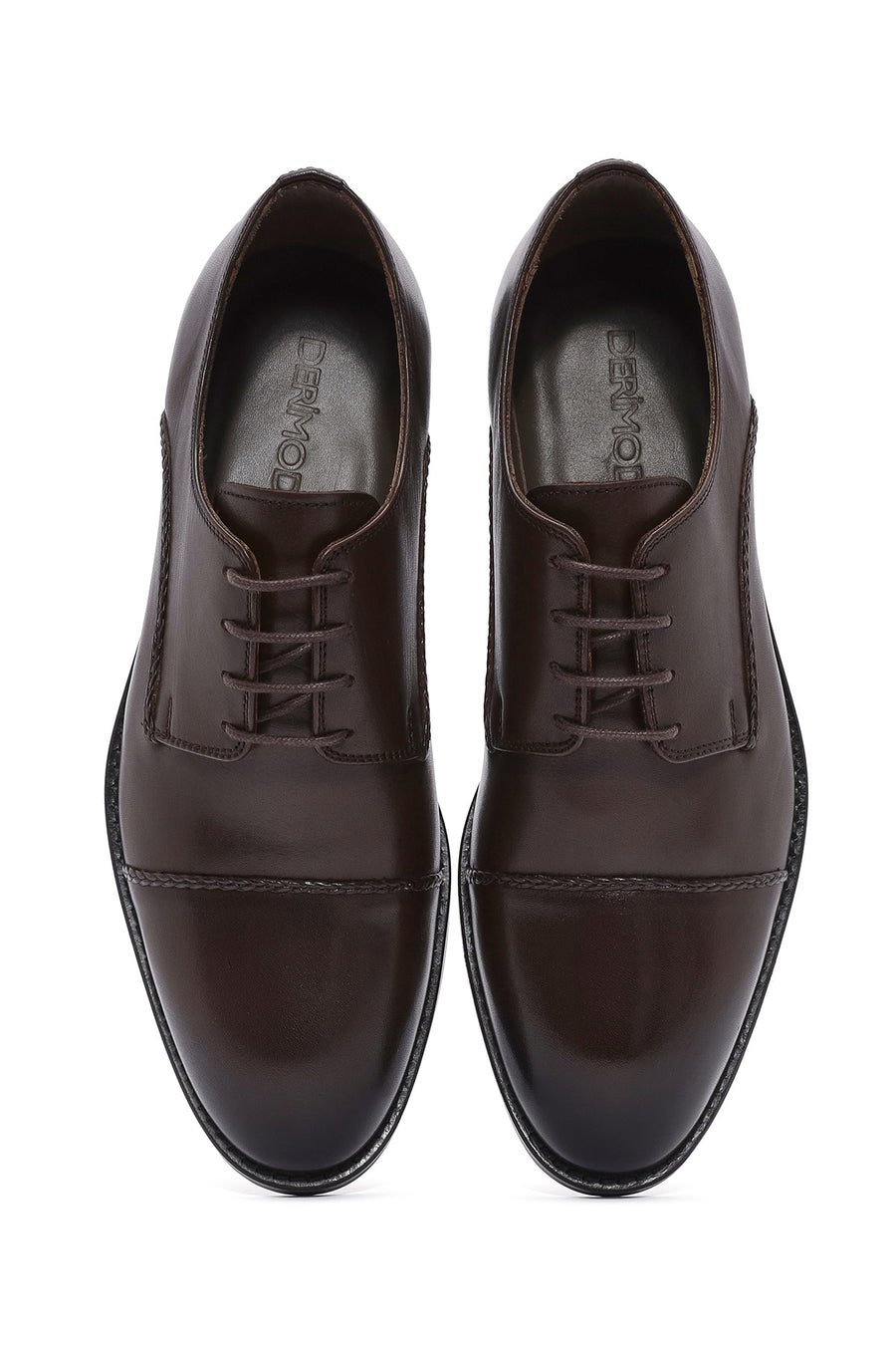 Men's Brown Laced Leather Classic Shoes