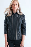 Lena Women's Leather Jacket | Derimod