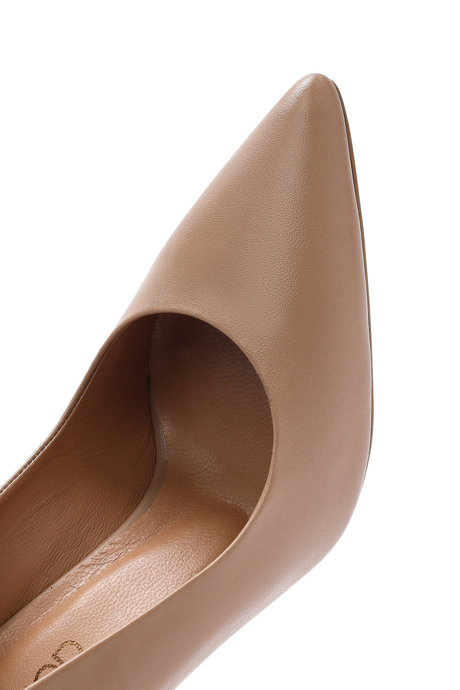 Women's White High Thin Heel Leather Stiletto
