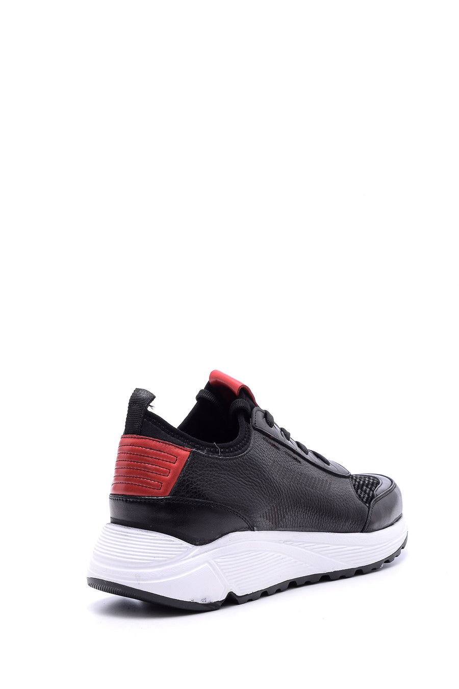 Men's High-Sole Leather Sneaker