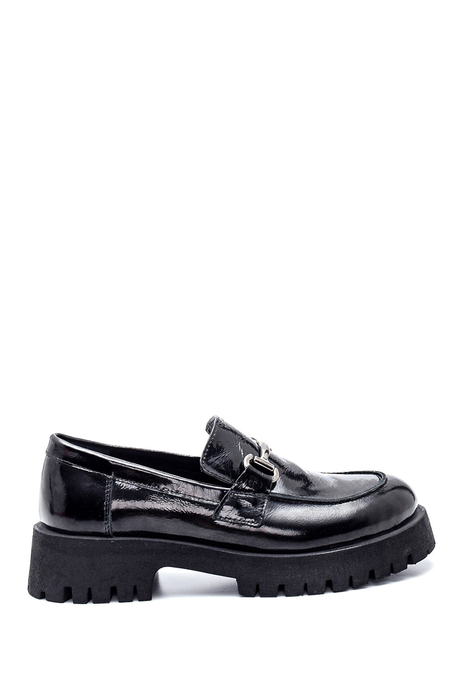 Kadın Deri Rugan Tokalı Loafer 21WFD187316 | Derimod