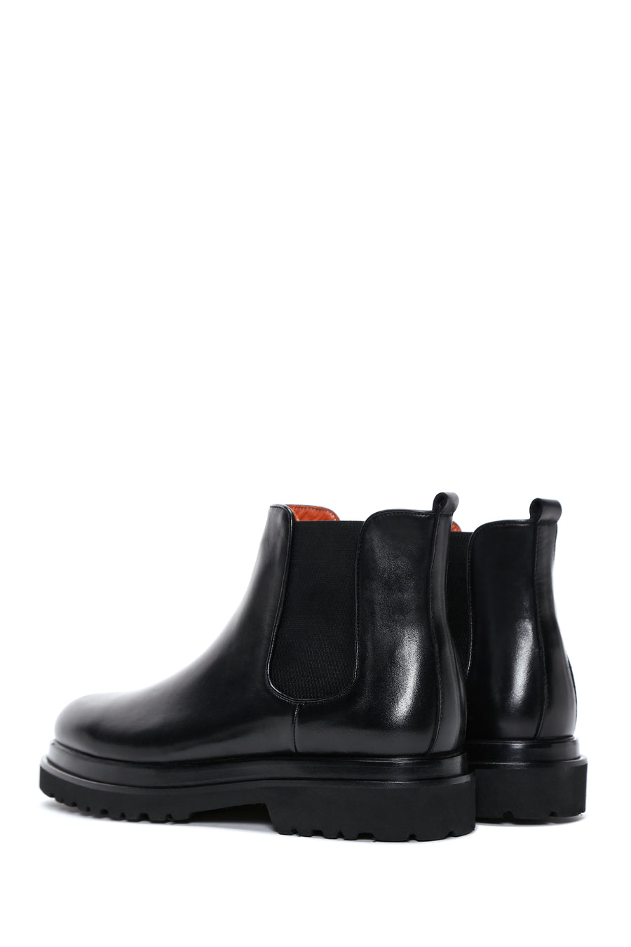 Men's Black Leather Chelsea Boots
