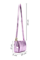 Women's Purple Long Strap Quilted Crossbody Bag | Derimod