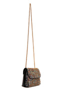 Women's Multi-Colored Long Chain Strap Stoned Shoulder Bag | Derimod