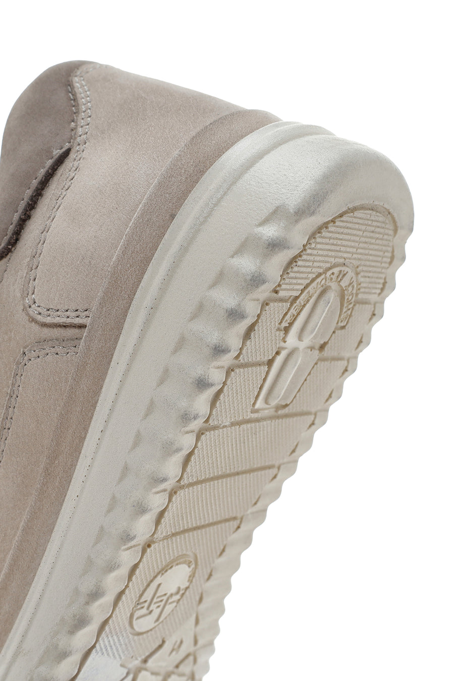 Erkek Bej Bağcıklı Nubuk Deri Sneaker