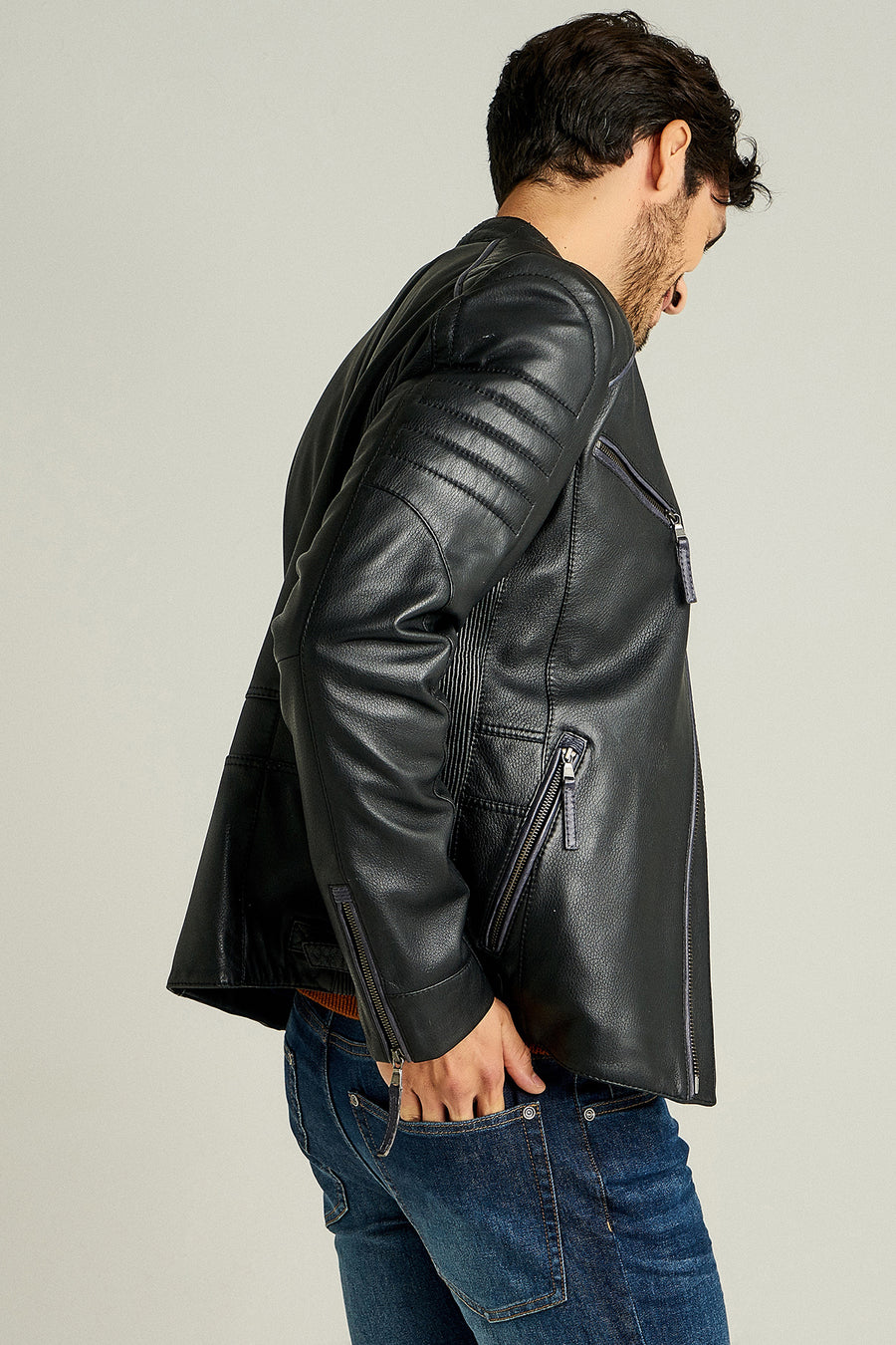 New Bosh Men's Leather Jacket