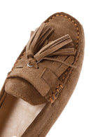 Women's Mink Tassel Detailed Suede Leather Loafer | Derimod