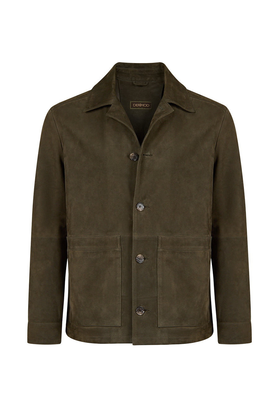 Ruiz Male Green Suede Leather Jacket