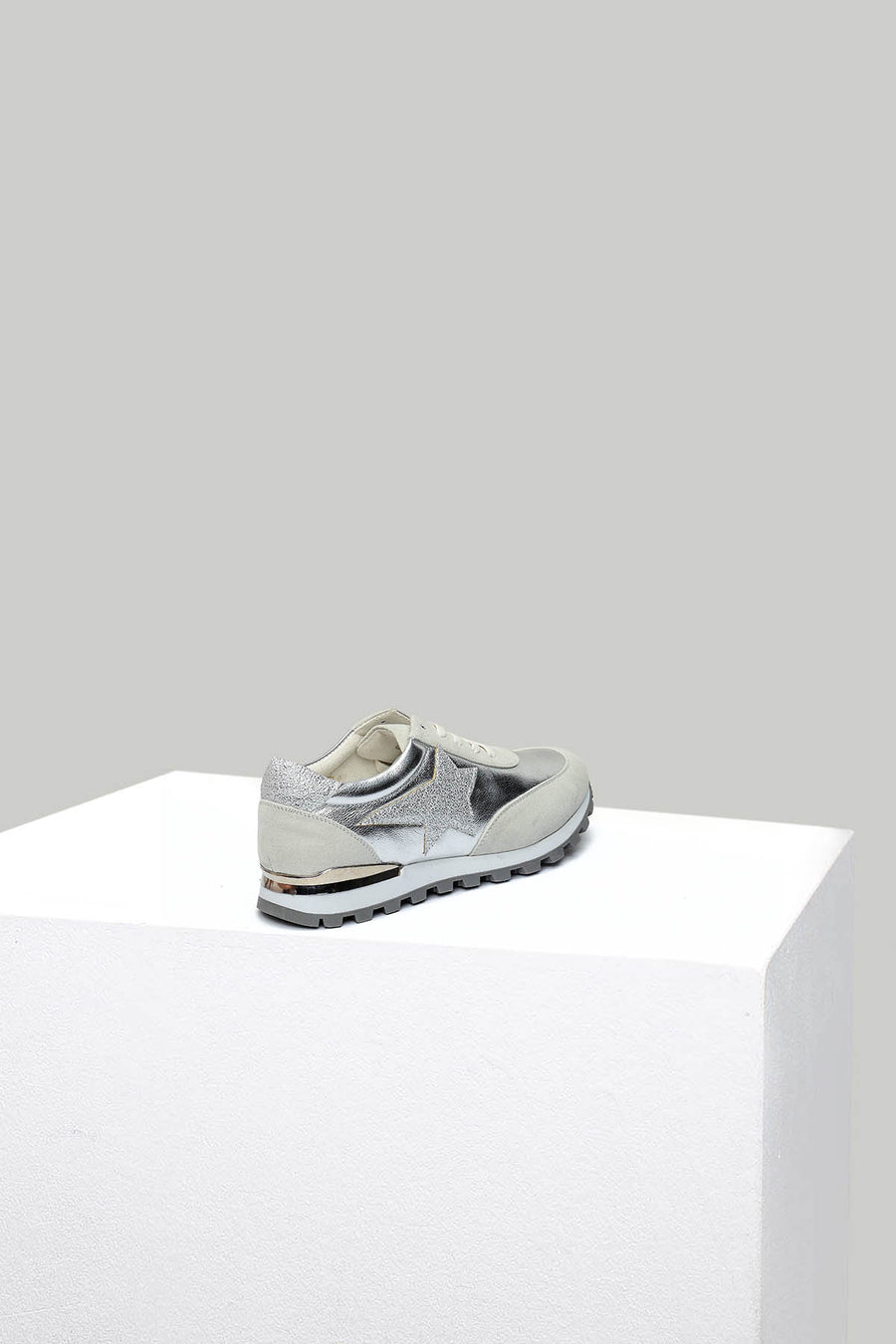 Silver Women's Sports Shoes