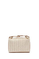 Women's Cream Long Strap Straw Handle Bag | Derimod