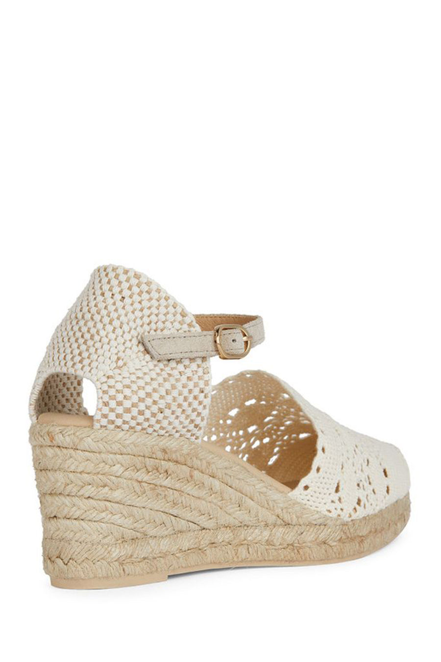 Geox Women's Mink Gelsa Ankle Strap Wedge Heel Espadrille