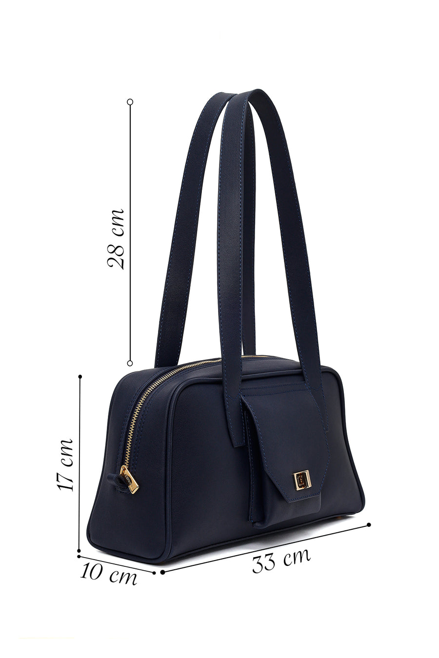 Woman Navy Blue Classic Shoulder Bag