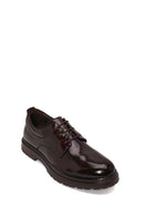 Male Brown Lace-up Thick-Soled Leather Casual Shoes | Derimod