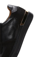 Men's Black Leather Sneaker | Derimod