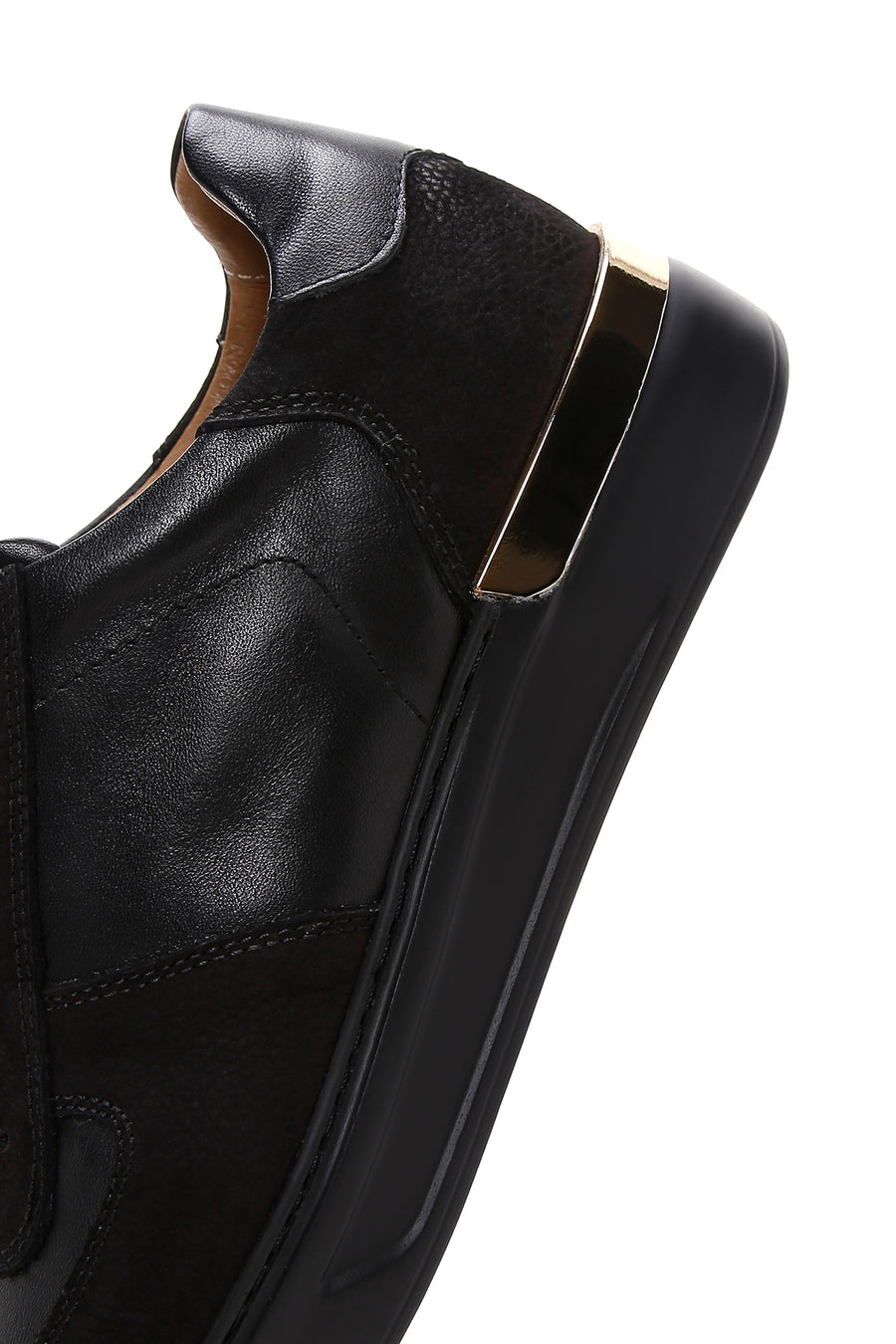 Men's Black Leather Sneaker