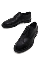 Male Black Lace-up Leather Casual Shoes | Derimod
