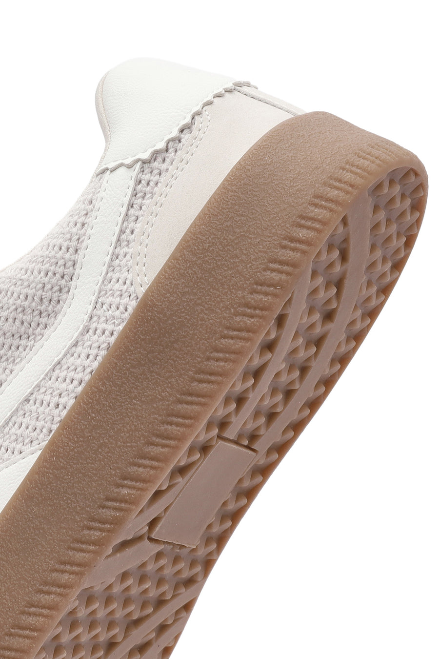 Women's Beige Lace-Up Chunky Sole Sneakers