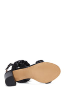 Women's Black Thick Heeled Sandals | Derimod