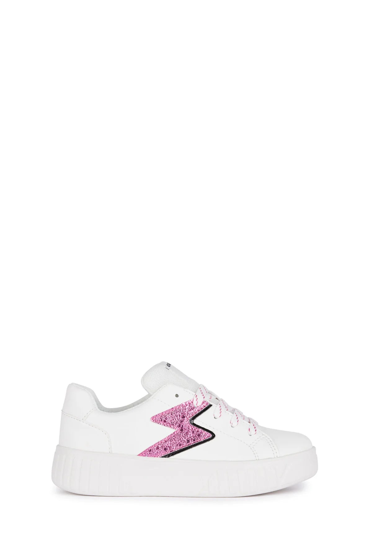 Geox Kız Çocuk Beyaz Mikiroshi Bantlı Deri Sneaker J45DVA0BCBNC0563 | Derimod