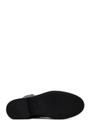 Woman Black Zip Closure Buckled Boots | Derimod