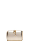 Women's Gold Accessory Detailed Long Chain Strap Mini Clutch Bag | Derimod