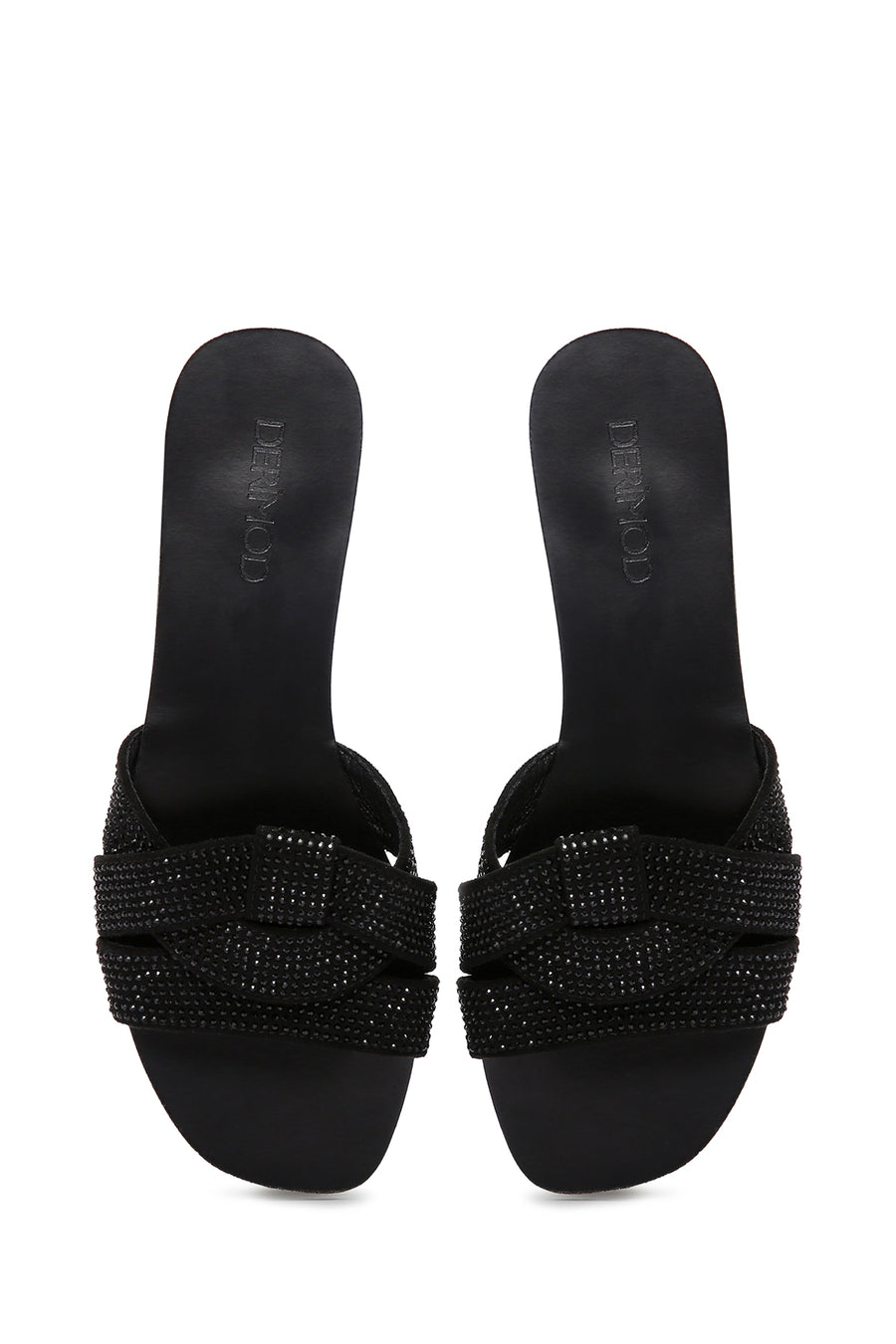 Women's Black Stone Slippers