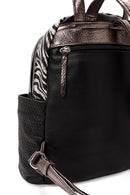 Women's Black Leopard Backpack | Derimod