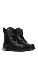 Harley Davidson Men's Black Colmar Boot Leather Boots | Derimod