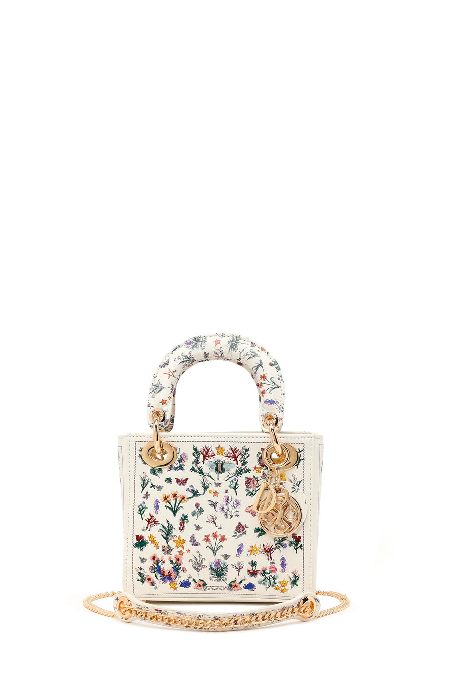 Woman Multicolored Patterned Mini Evening Bag with Long Chain Strap 26PBD248318 | Derimod