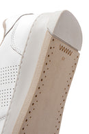 Men's Ecru Leather Sneaker | Derimod