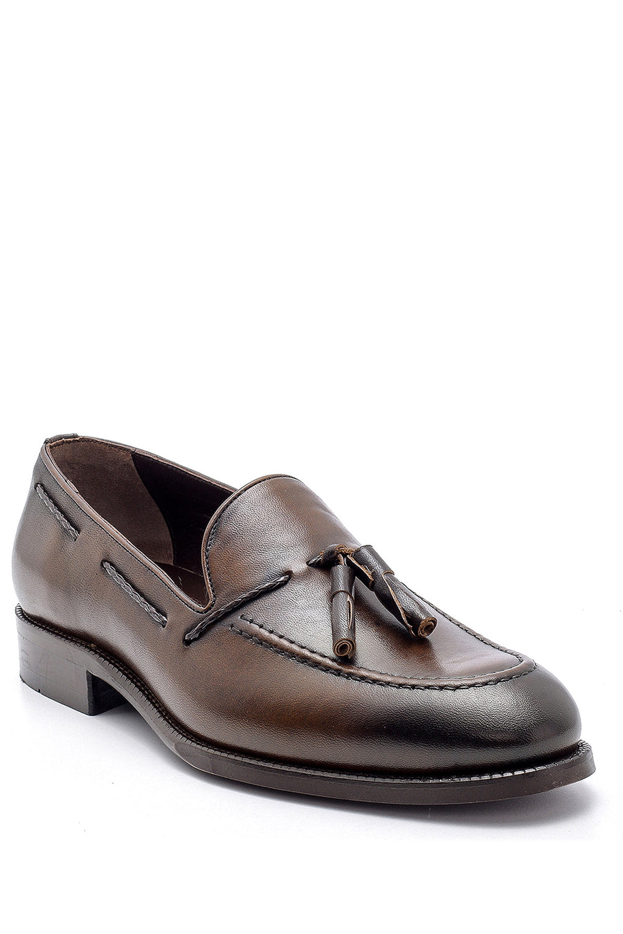 Erkek Deri Püskül Detaylı Loafer