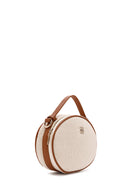 Women's Beige Fabric Crossbody Bag | Derimod