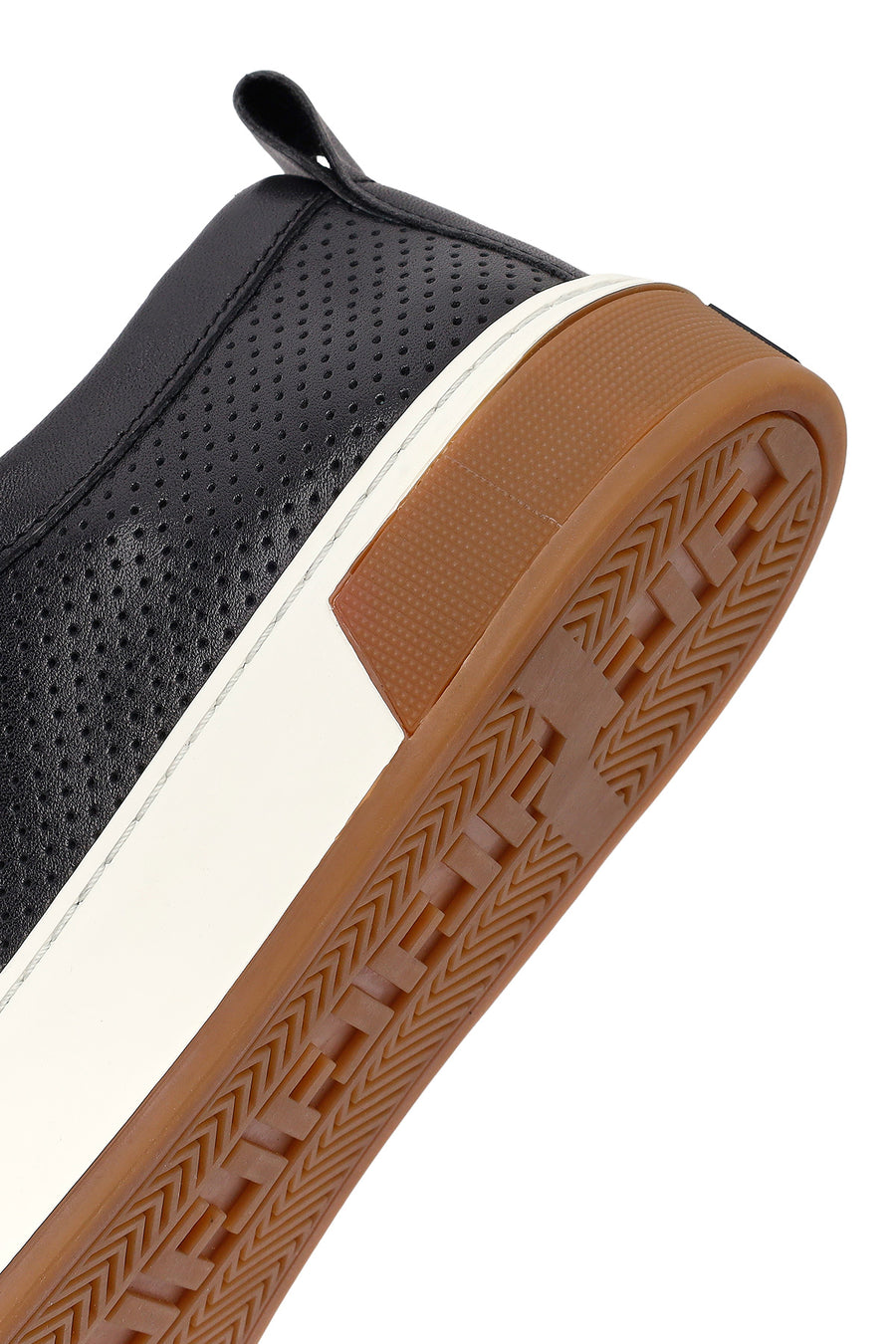 Male Black Lace-Up Leather Sneaker