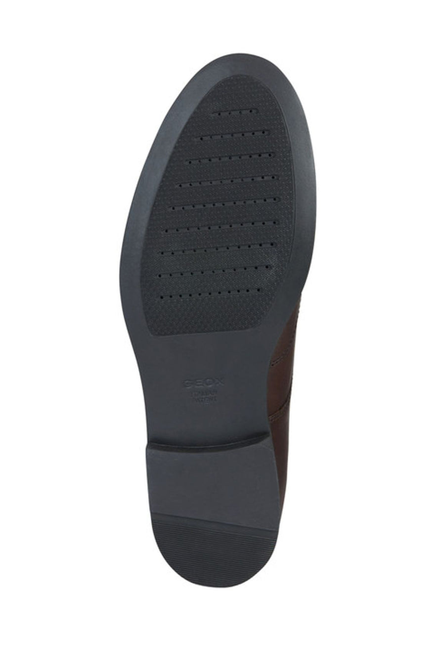Geox Men's Brown Decio Laced Leather Classic Shoes