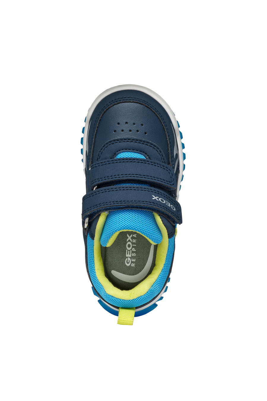Geox Erkek Bebek Lacivert Lightyloo Bantlı Deri Sneaker