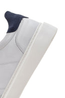 Men's White Lace-up Leather Sneaker | Derimod