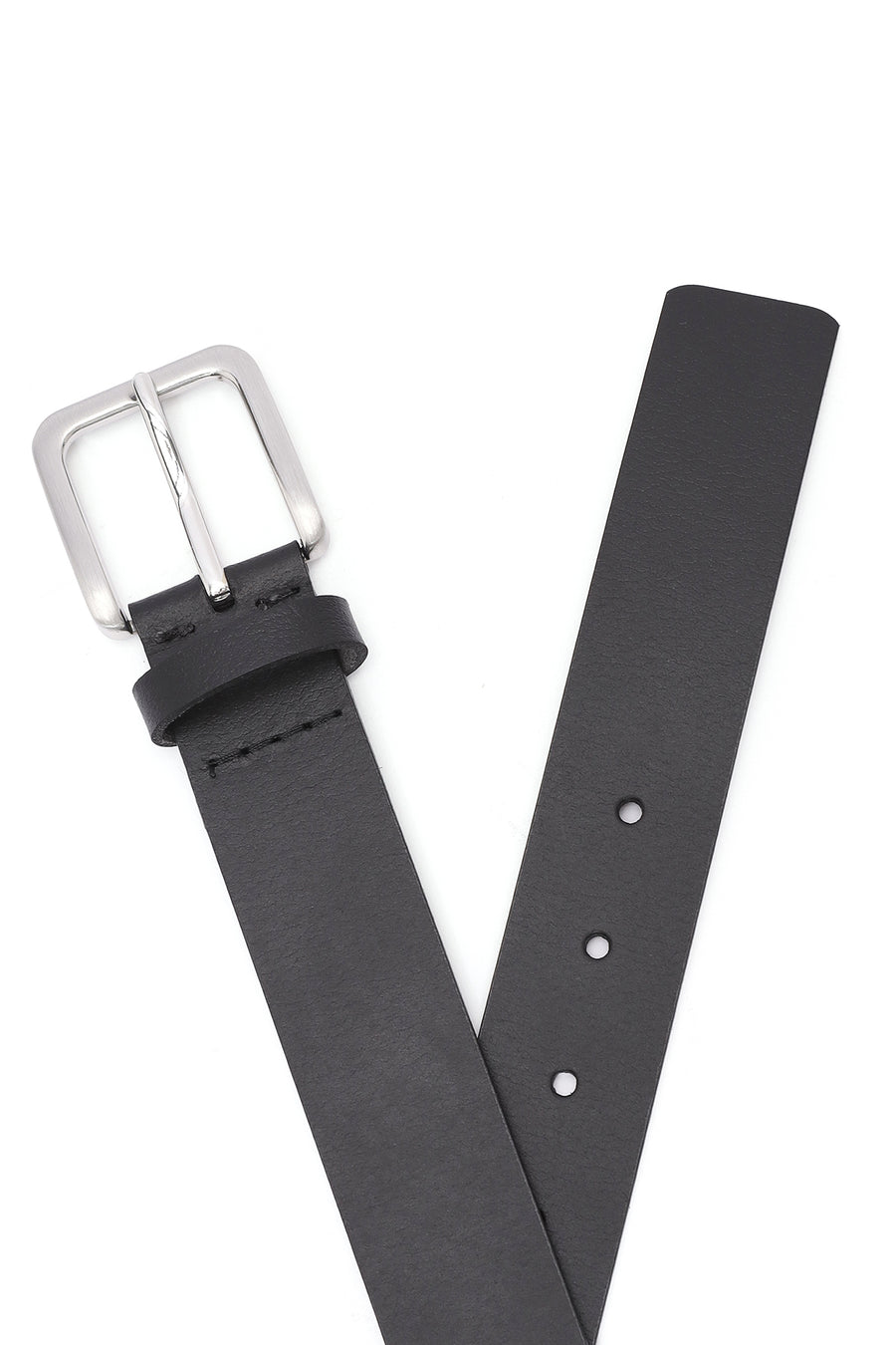Men's Black Leather Belt