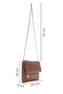 Women's Brown Long Chain Strap Crossbody Bag | Derimod