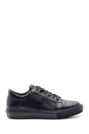 Men's Crocodile Detailed Leather Sneaker | Derimod