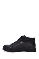 Men's Black Leather Casual Boots | Derimod