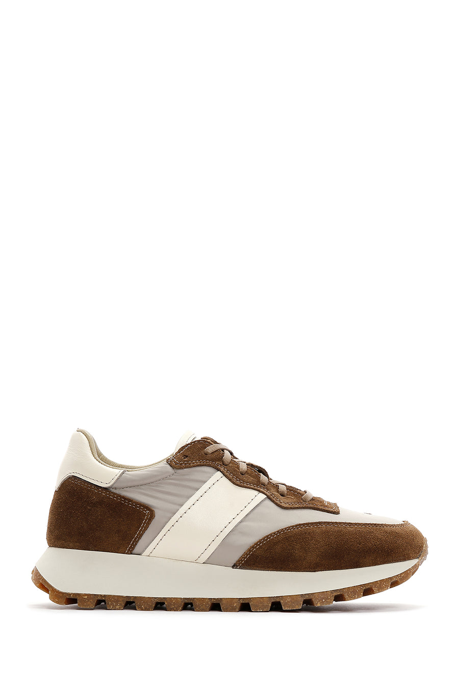 Men's Mink Suede Leather Detailed Sneaker 23WFD639114 | Derimod