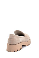 Women's Suede Leather Thick Soled Loafer | Derimod