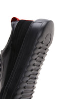 Men's Black Leather Sneaker | Derimod