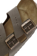 Birkenstock Women's Brown Arizona Eva Nubuck Leather Slippers | Derimod