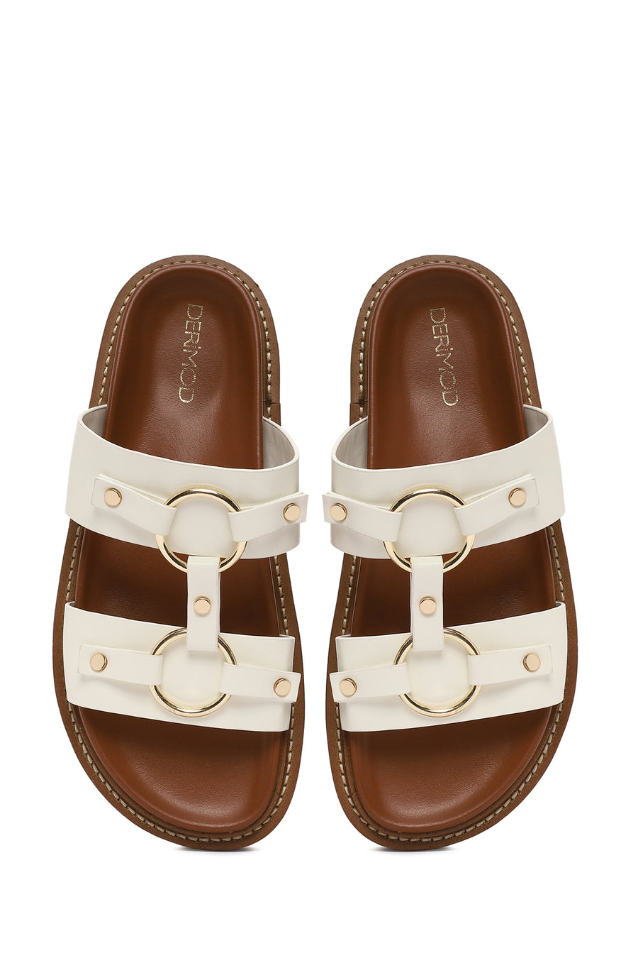 Women's White Accessory Slippers